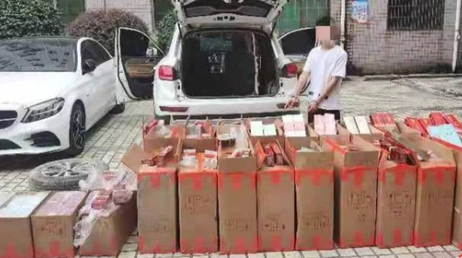 你抽的烟可能是假的！我县警方查获假烟91万支