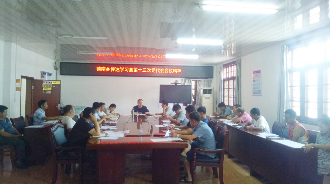 镇南乡传达学习贯彻县第十三次党代会精神