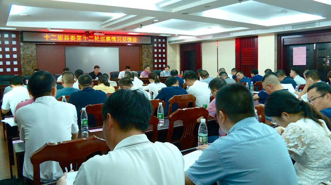 我县召开十二届县委第十二轮巡察反馈问题集中交办会