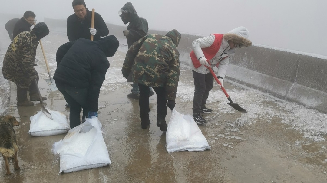 南强镇：破冰除雪解民忧 凛冽寒冬送温暖