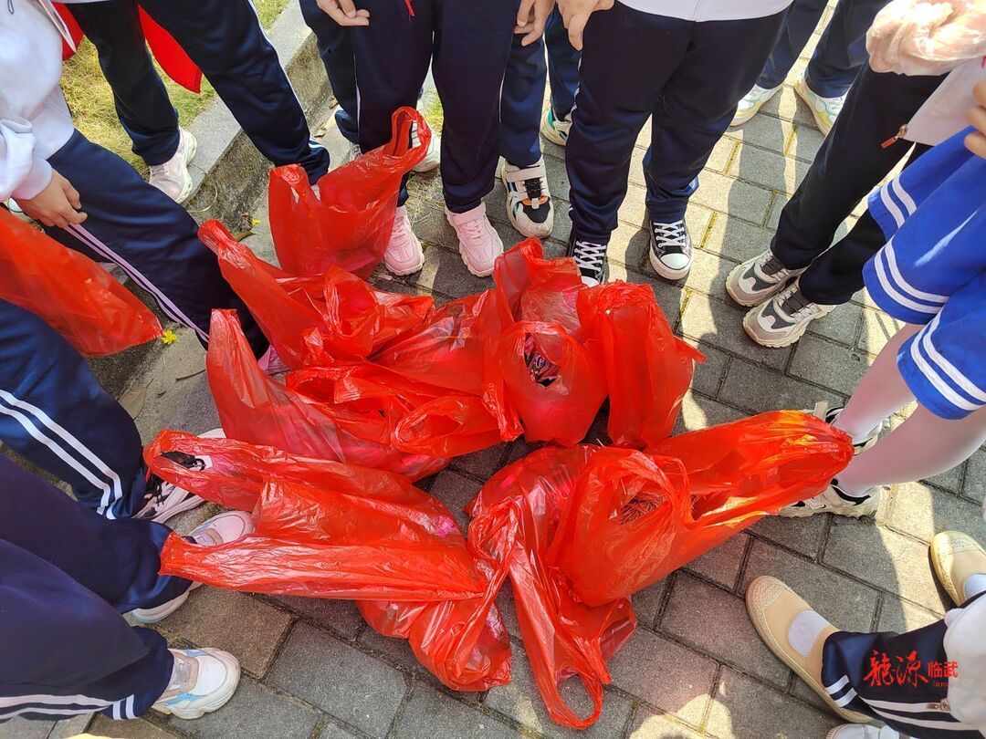 学雷锋巡河护绿，临武三中在行动