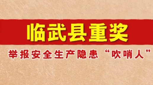 最高可达30万元！临武县重奖举报安全生产隐患“吹哨人”