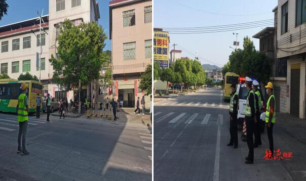 交通问题顽瘴痼疾整治 | 水东镇：“护学行动”在路上