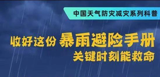 收好这份暴雨避险手册 关键时刻能救命