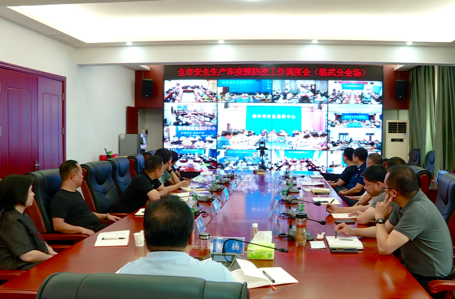 临武县组织收听收看全市安全生产和疫情防控工作调度会