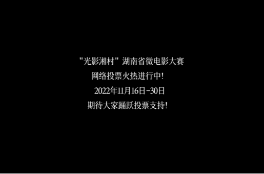 @全网，“光影湘村”湖南省微电影大赛喊你来投票！
