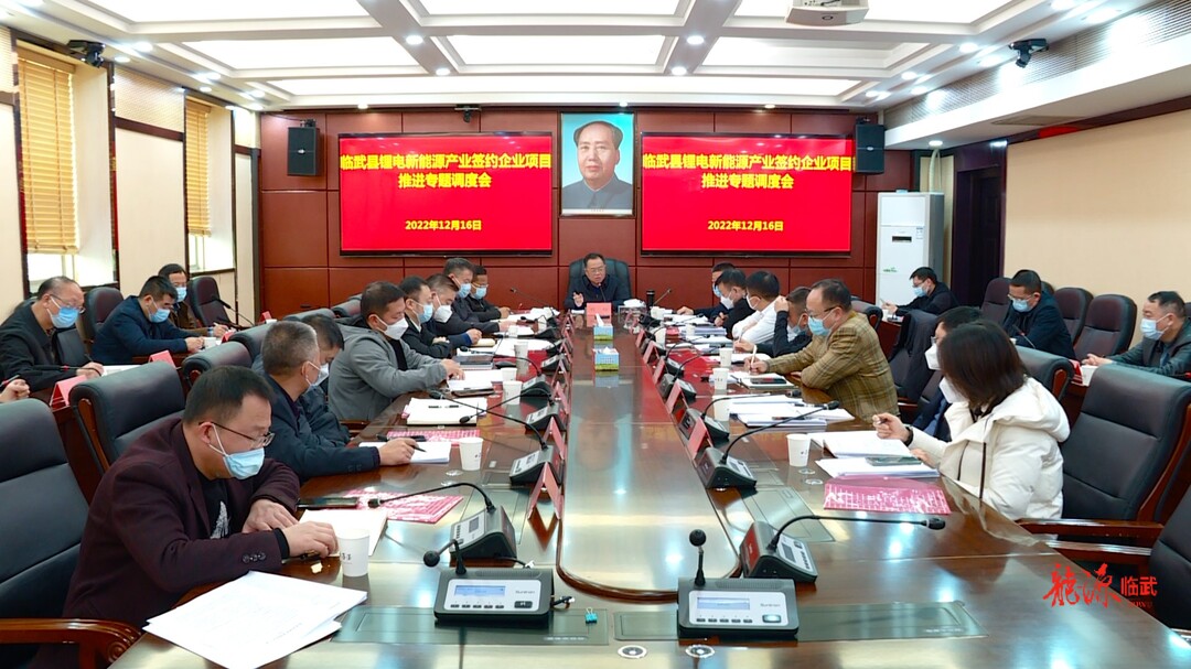 刘杨主持召开锂电新能源产业签约企业项目推进专题调度会