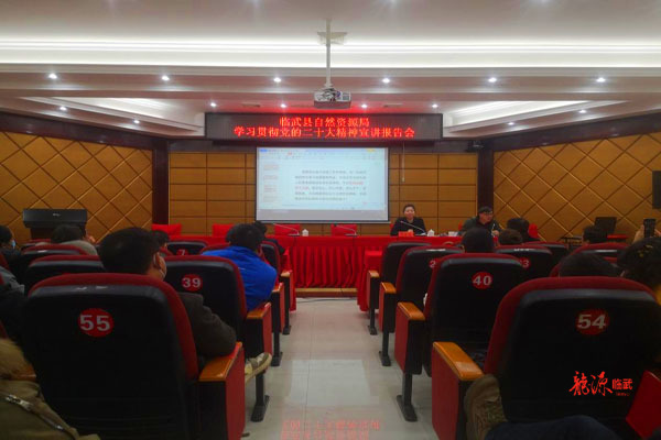 临武县自然资源局召开学习贯彻党的二十大精神宣讲报告会