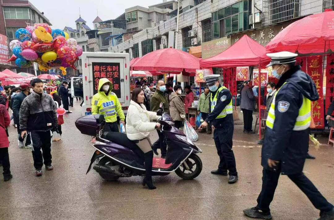 整治交通问题顽瘴痼疾 | 麦市镇：春运安全连万家 出行平安你我他