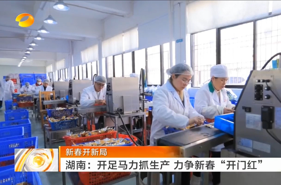 【湖南卫视】新春开新局 湖南：开足马力抓生产 力争新春“开门红”