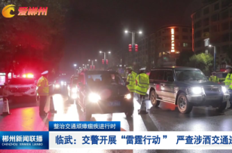 【郴州新闻联播】整治交通顽瘴痼疾进行时·临武：交警开展“雷霆行动 ” 严查涉酒交通违法