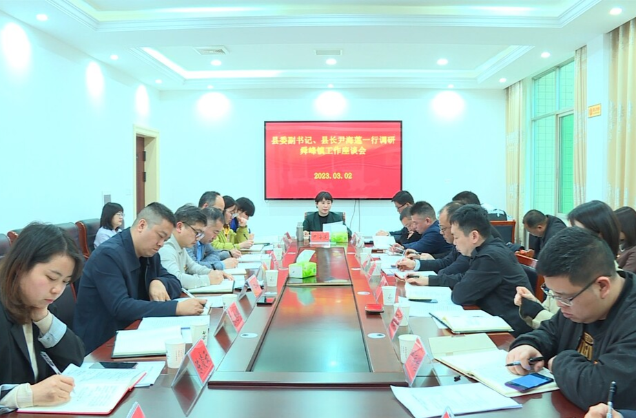 尹海莲到舜峰镇调研：争当乡镇工作的领头雁排头兵