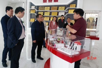 省发改委领导来我县调研一季度经济运行情况