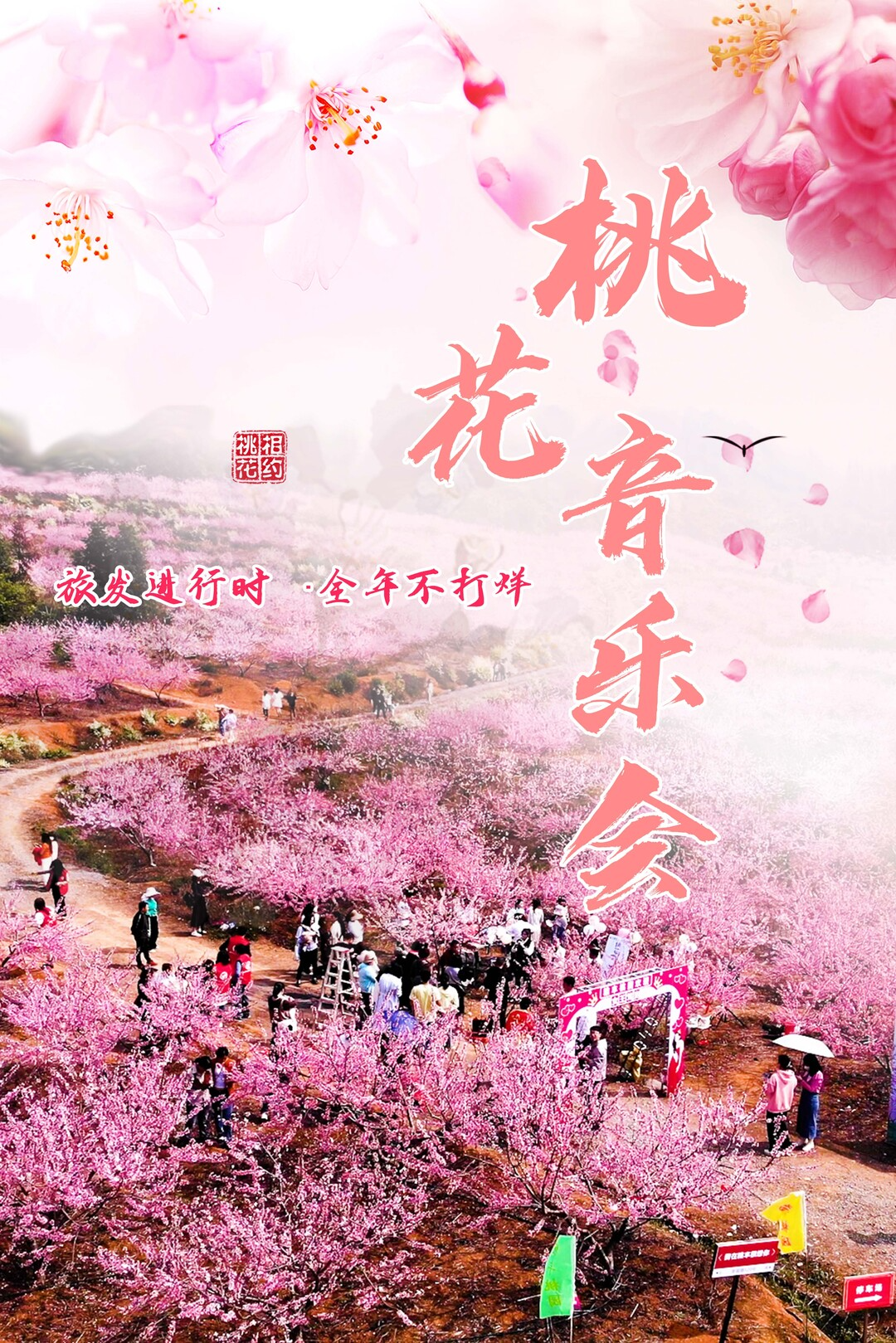 【旅发进行时 全年不打烊】临武南强：千亩桃园尽绽放 声乐十里醉游人