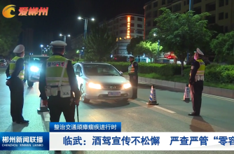 【郴州新闻联播】整治交通顽瘴痼疾进行时·临武：酒驾宣传不松懈 严查严管“零容忍”