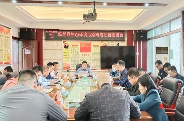 临武县召开生态环境污染防治项目推进会