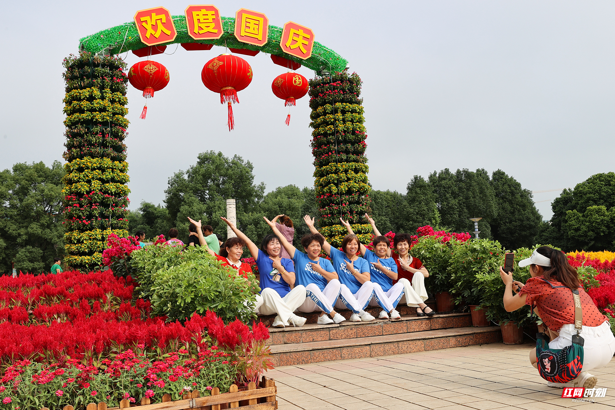 【红网时刻】临武县：花团锦簇庆国庆