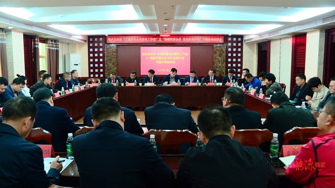 临武县政协召开“情暖民营企业 优化发展环境”专题协商座谈会
