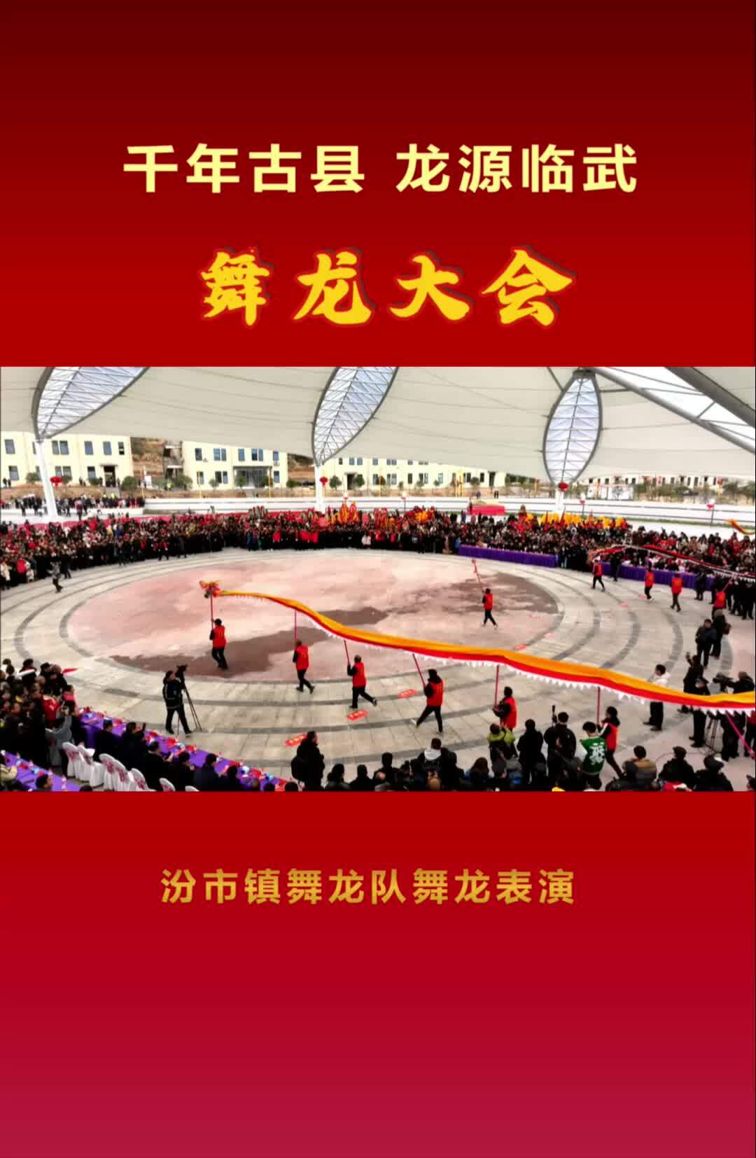 汾市镇舞龙队舞龙表演#“千年古县 龙源临武”舞龙大会