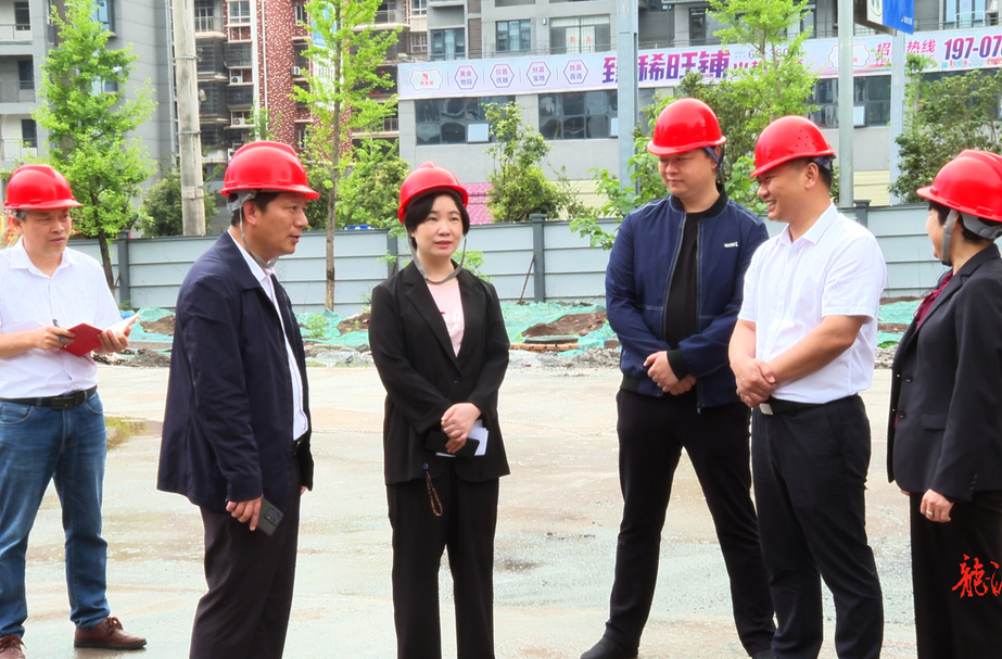 尹海莲调研重点项目建设情况