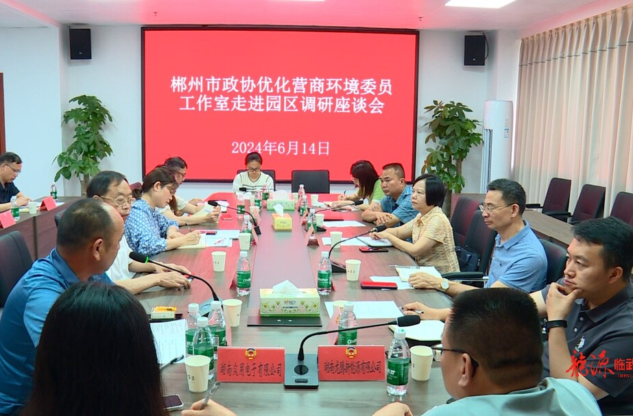 周汶到临武县开展改善生态环境专项民主监督与优化营商环境工作调研