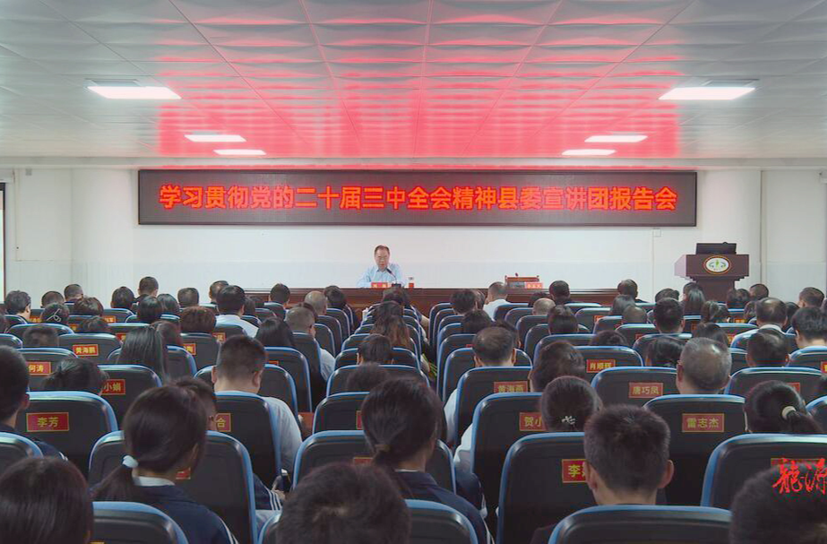 学习贯彻党的二十届三中全会精神县委宣讲团报告会走进临武一中