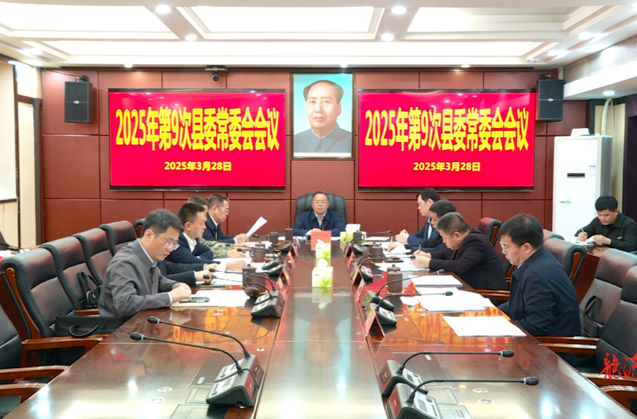 刘杨主持召开2025年第9次县委常委会会议