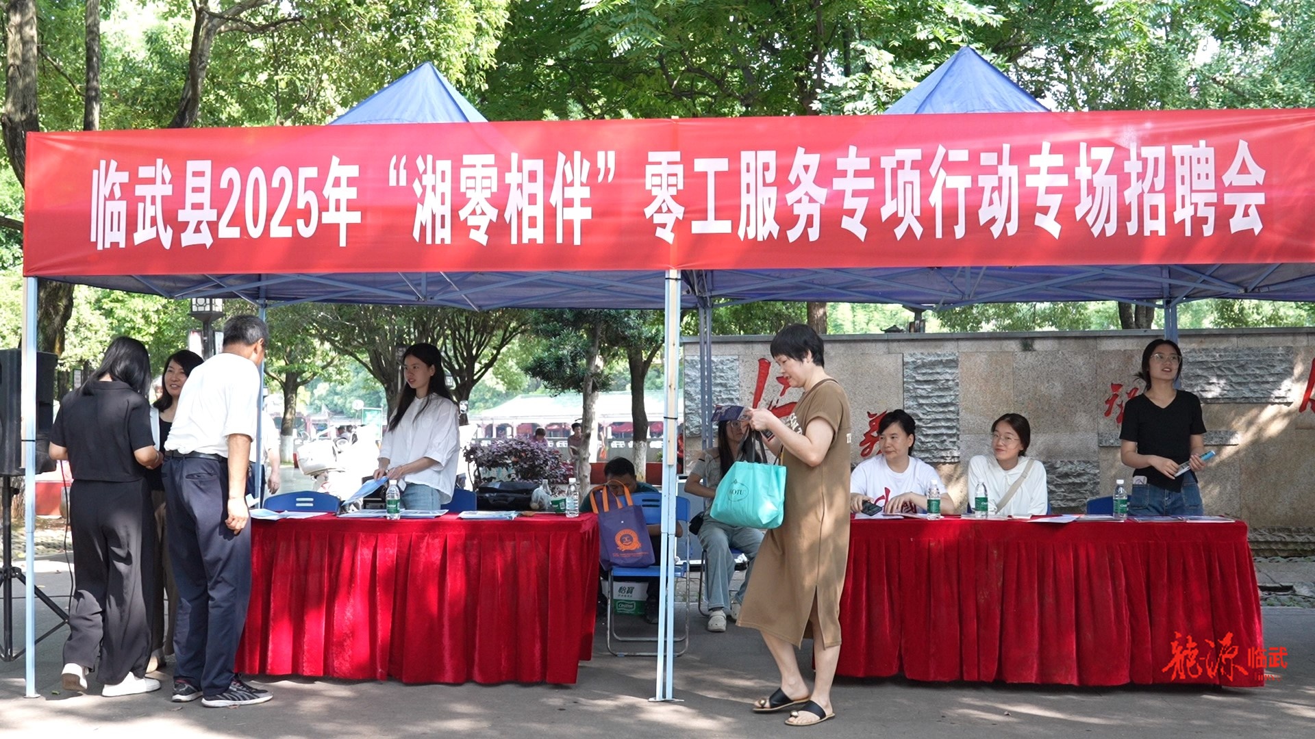 临武县举办“湘零相伴”零工服务市场招聘会