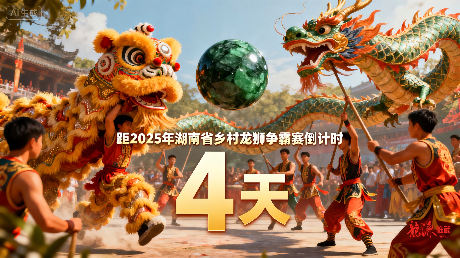 海报 | 2025年湖南省乡村龙狮争霸赛倒计时4天！