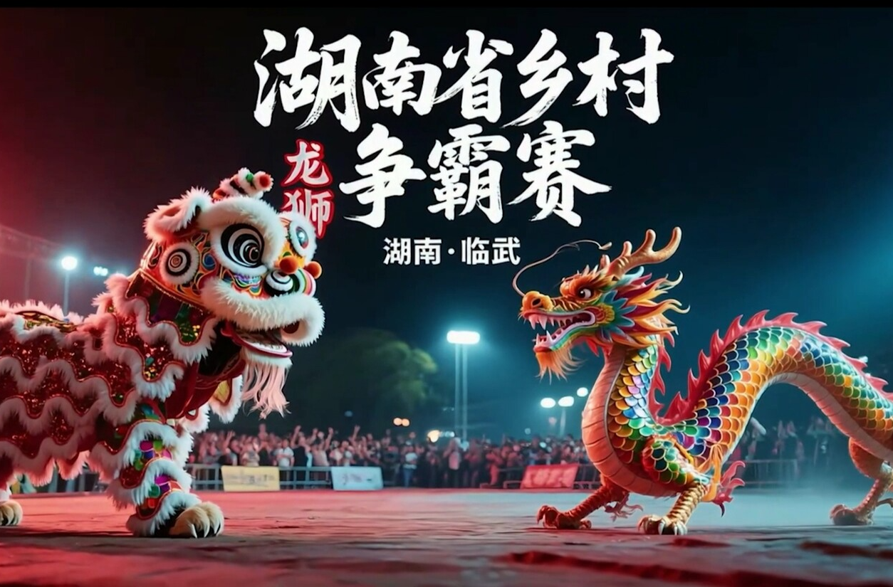 郴品郴味 舞动潇湘 | 2025年湖南省乡村龙狮争霸赛震撼开启