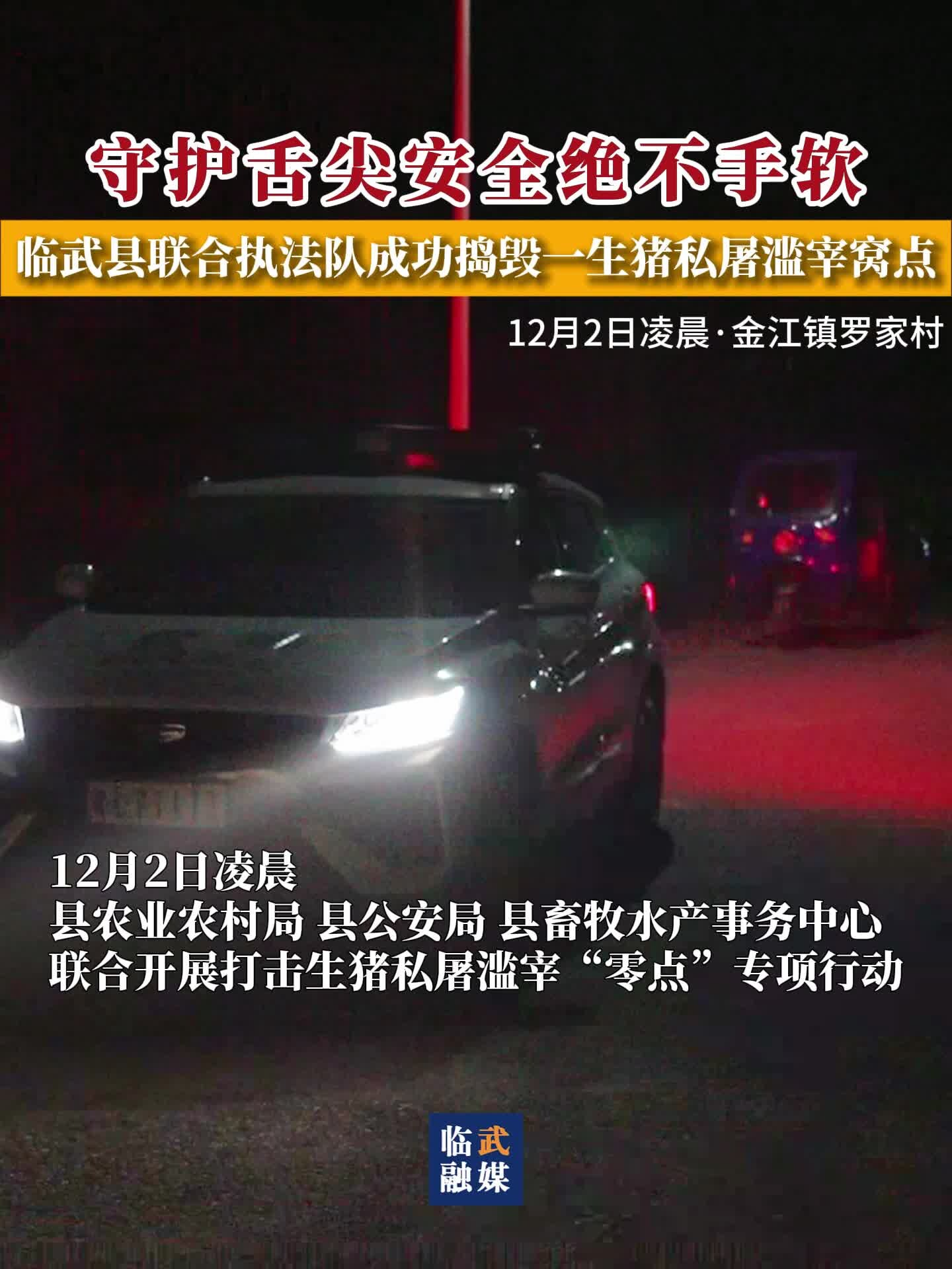 守护舌尖安全绝不手软-临武县联合执法队成功捣毁一生猪私屠滥宰窝点