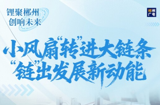 锂聚郴州 创响未来：小风扇“转”进大链条 “链”出发展新动能