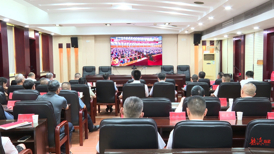临武县集中收看庆祝中国共产党成立105周年大会实况