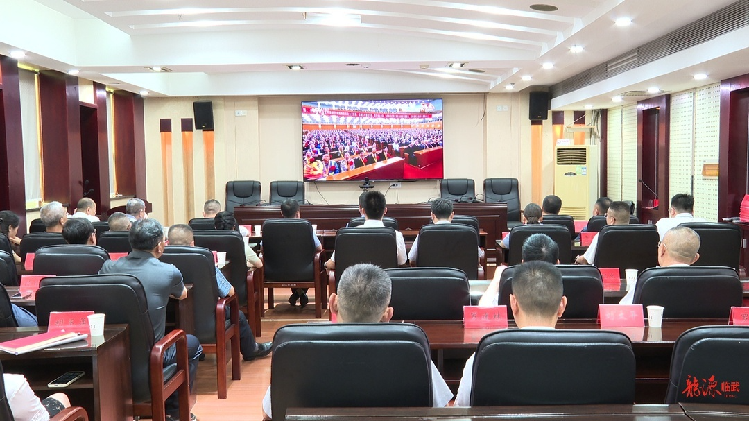 临武县集中收看庆祝中国共产党成立105周年大会实况