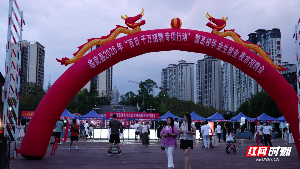 【红网时刻】临武县：招聘搬进夜市 服务送到身边