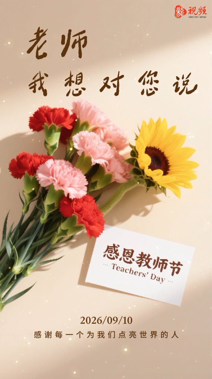 老师，我想对您说