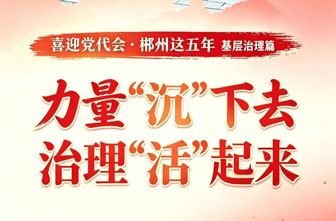 湖南日报系列报道丨喜迎党代会·郴州这五年⑧：力量“沉”下去 治理“活”起来——郴州基层治理一线观察