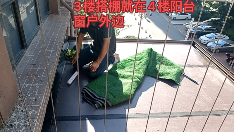 临武碧桂园公共区域违建搭棚