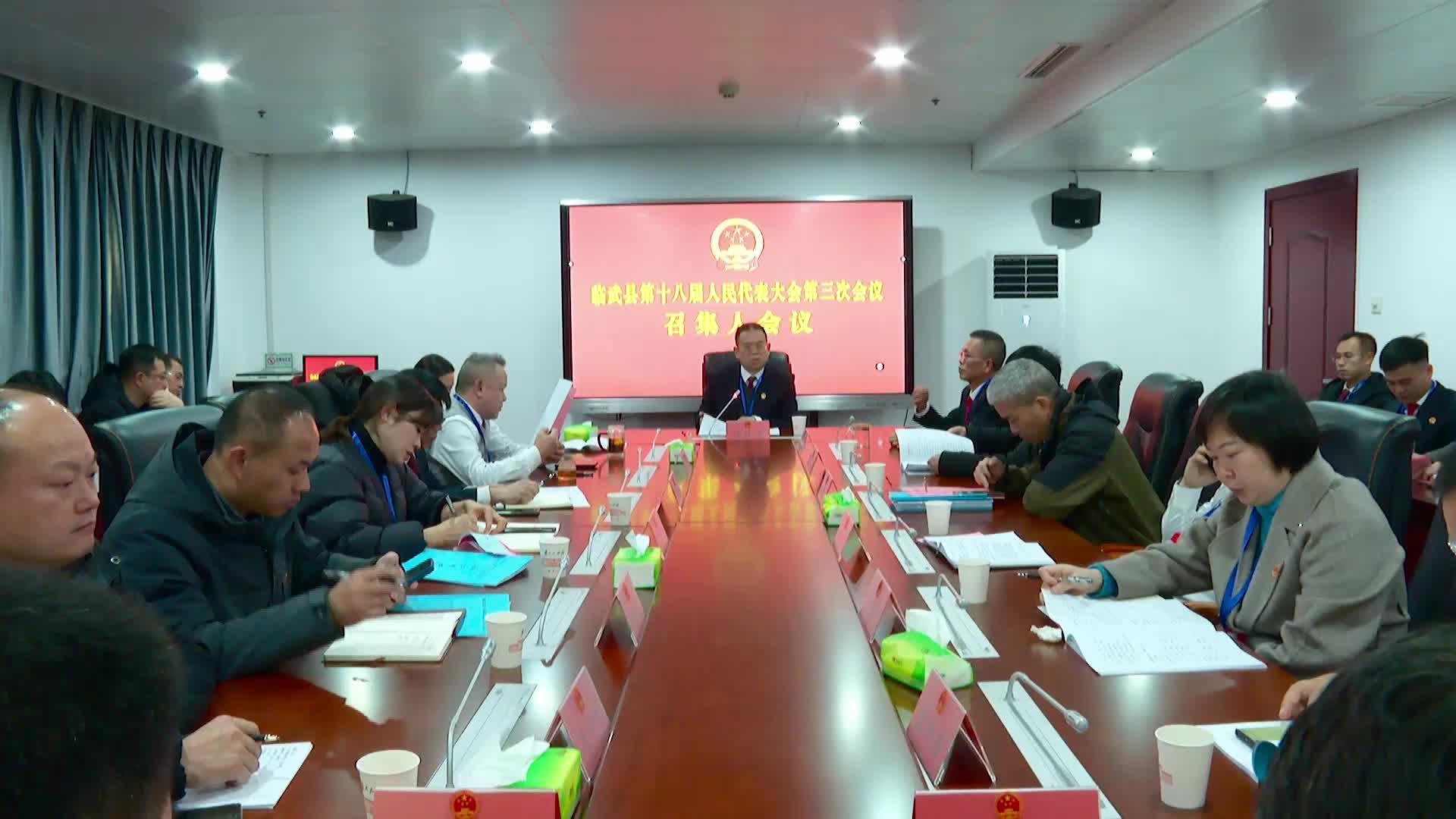 聚焦两会｜临武县第十八届人民代表大会第三次会议召开召集人会议