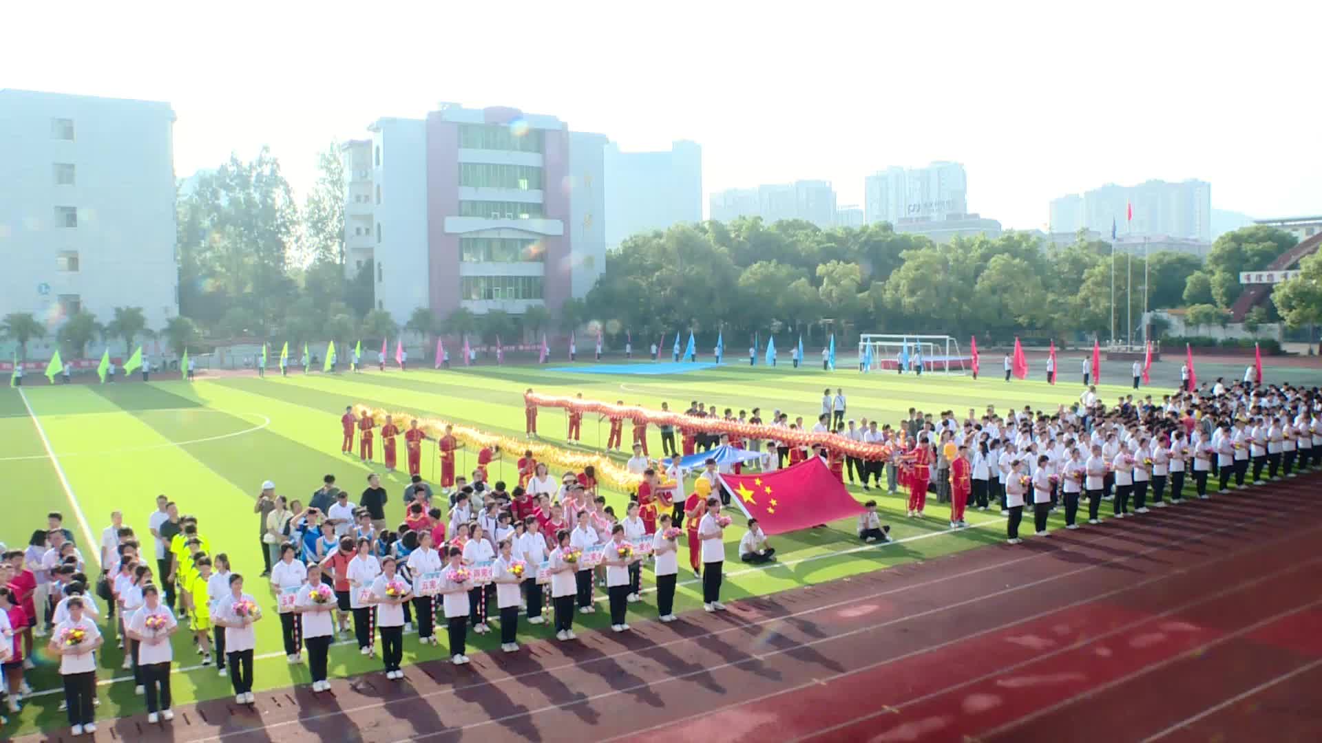 临武县第39届中小学生田径运动会开幕