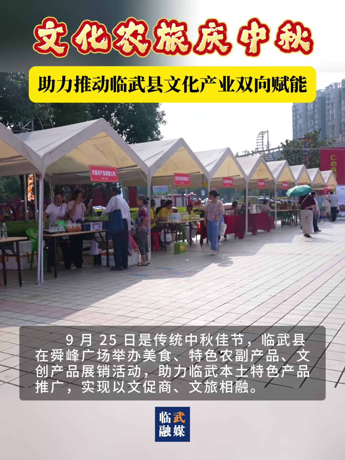 临武：广场品美食看展演 文旅融合庆佳节
