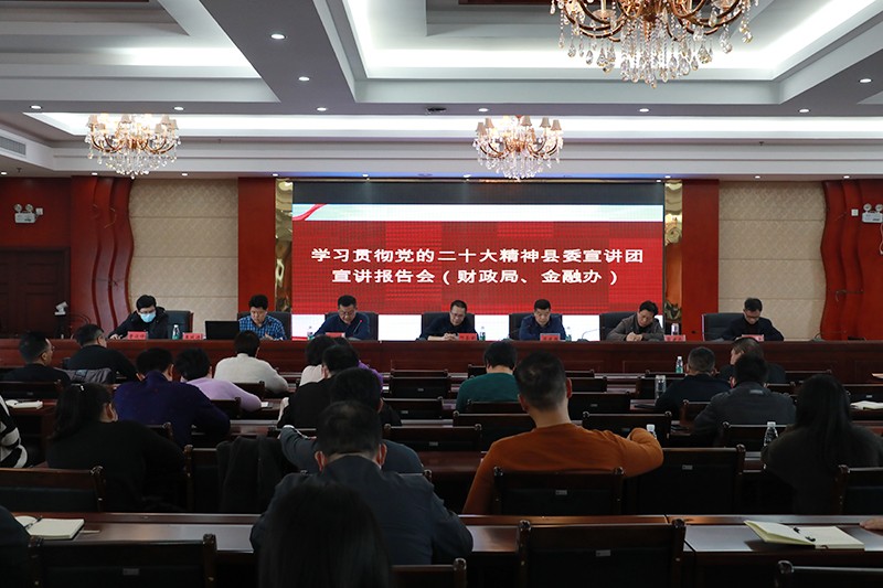 大宣讲 深调研 解难题 促发展 抓落实 | 临武县财政局举行党的二十大精神宣讲报告会