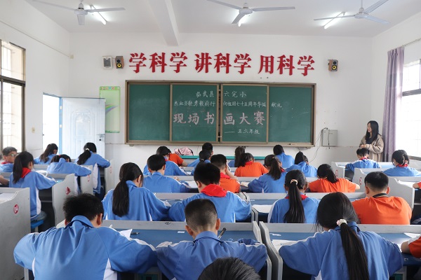 临武县六完小：一笔一画绘乾坤 一图一染展风采