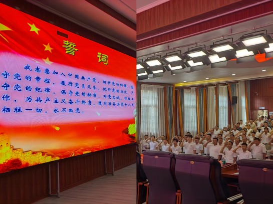 汾市镇召开“七一”表彰大会