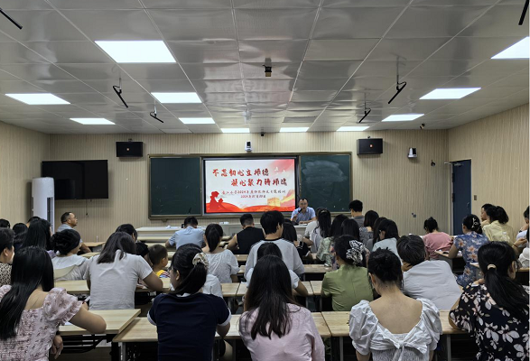 临武县金江小学举行师德师风专题培训
