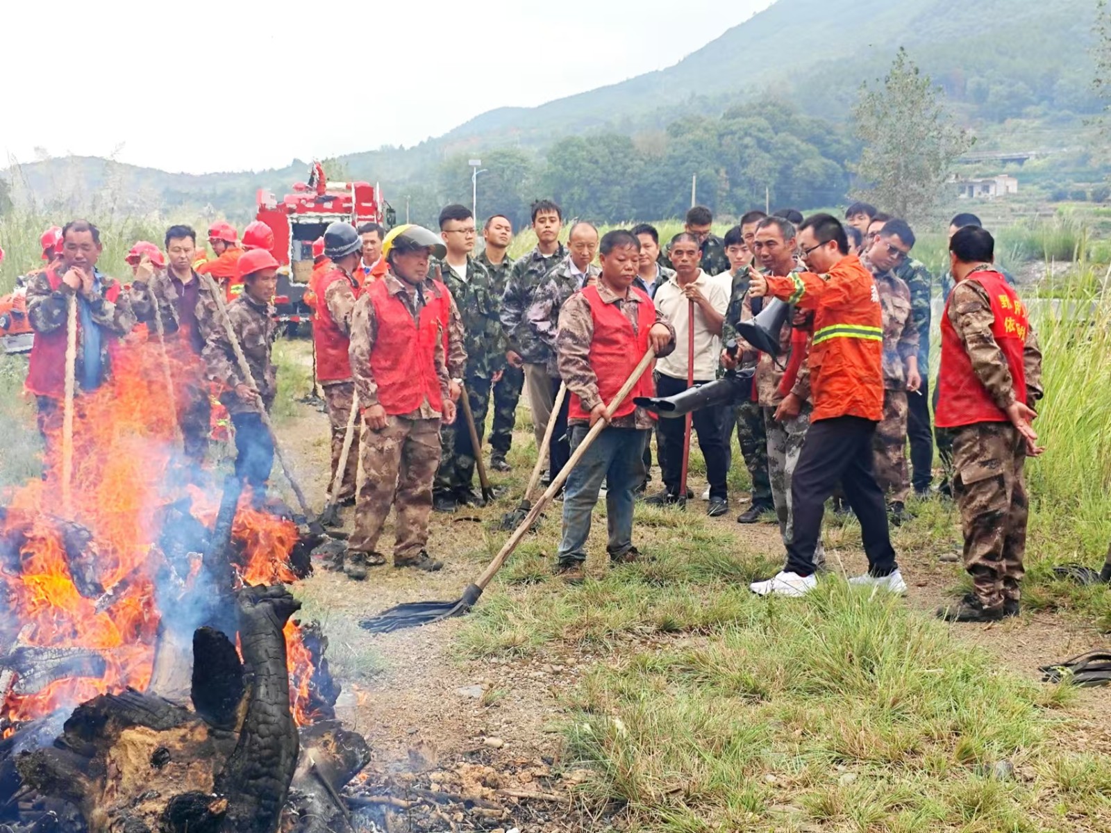 楚江镇：二次培训与演练助力森防